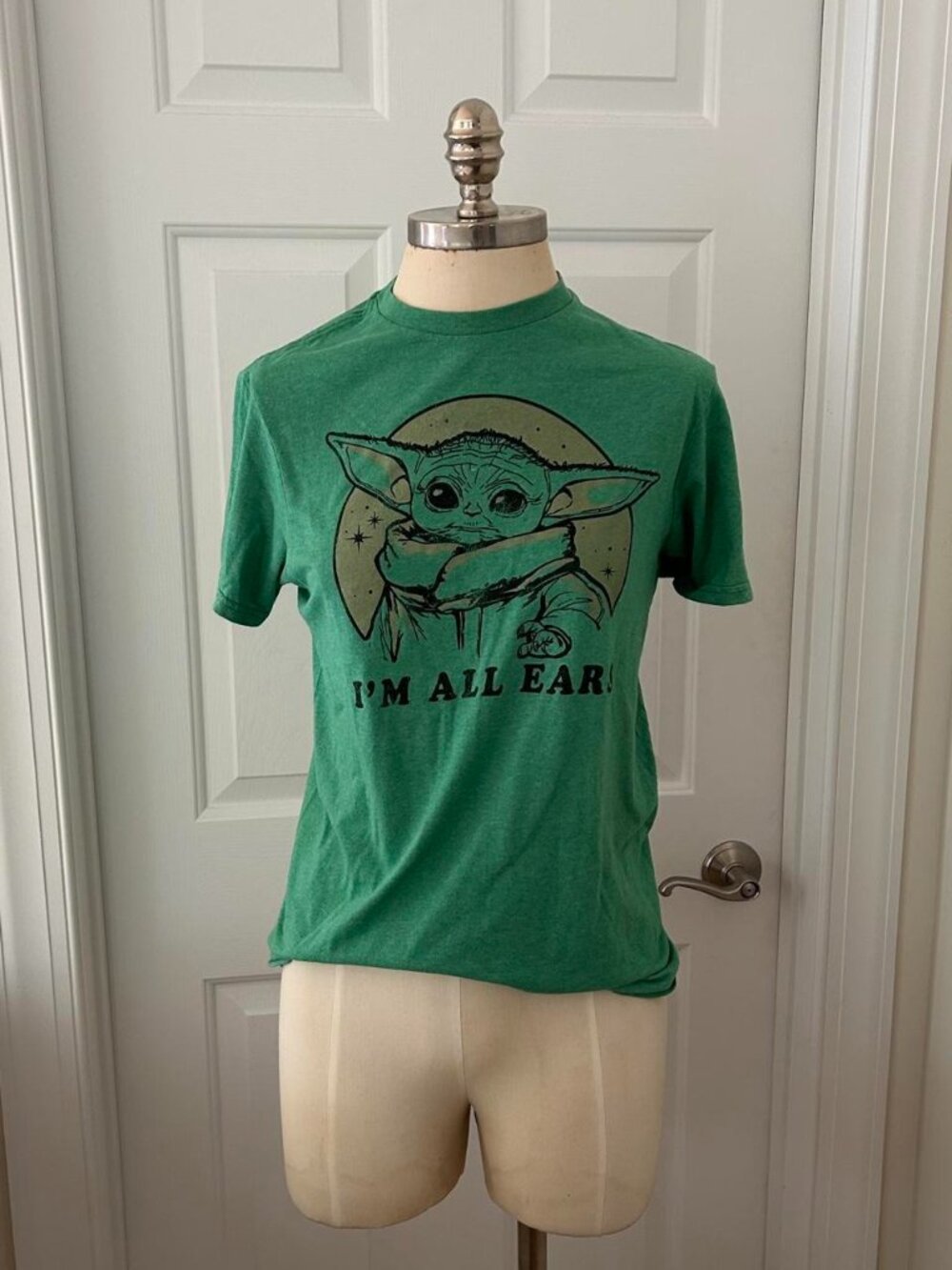 Star Wars Grogu Baby Yoda green cotton t-shirt Size S